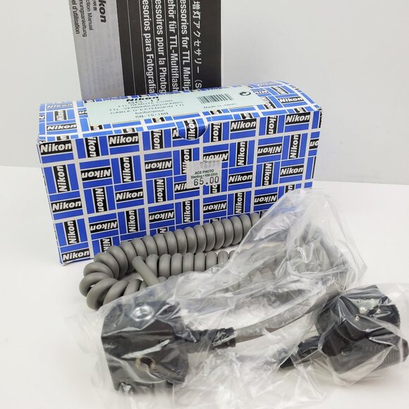 Nikon SC-17 Vintage TTL Remote Cord for SB-15/16-B Flash Manual Box Unused NOS - Picture 1 of 11